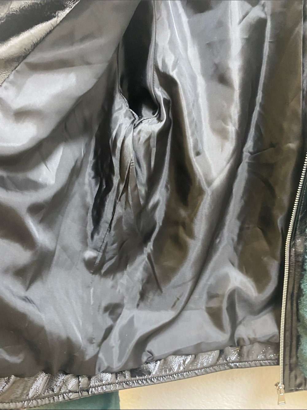 Maeve Emerald Green Faux Fur Zip-Up Jacket - Picture 5 of 7